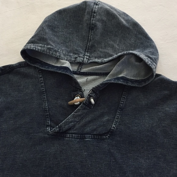 Cotton Denim look Hooded Top size 16-18 - Picture 5 of 6
